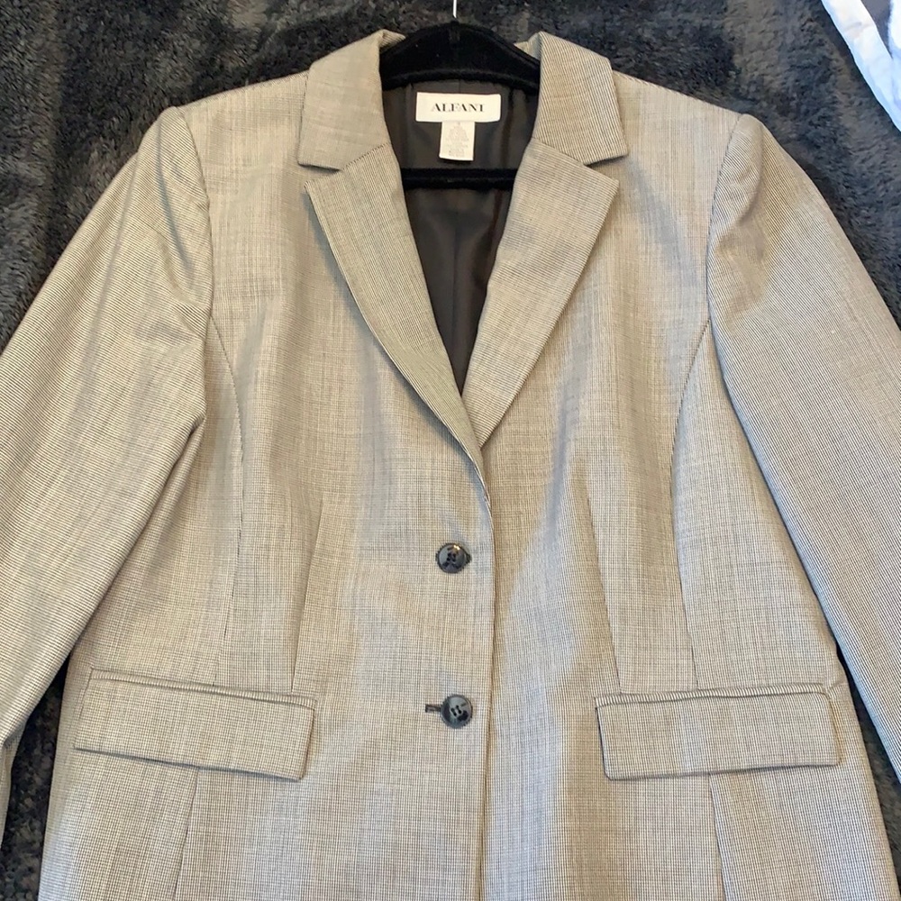 Black and White Houndstooth Blazer